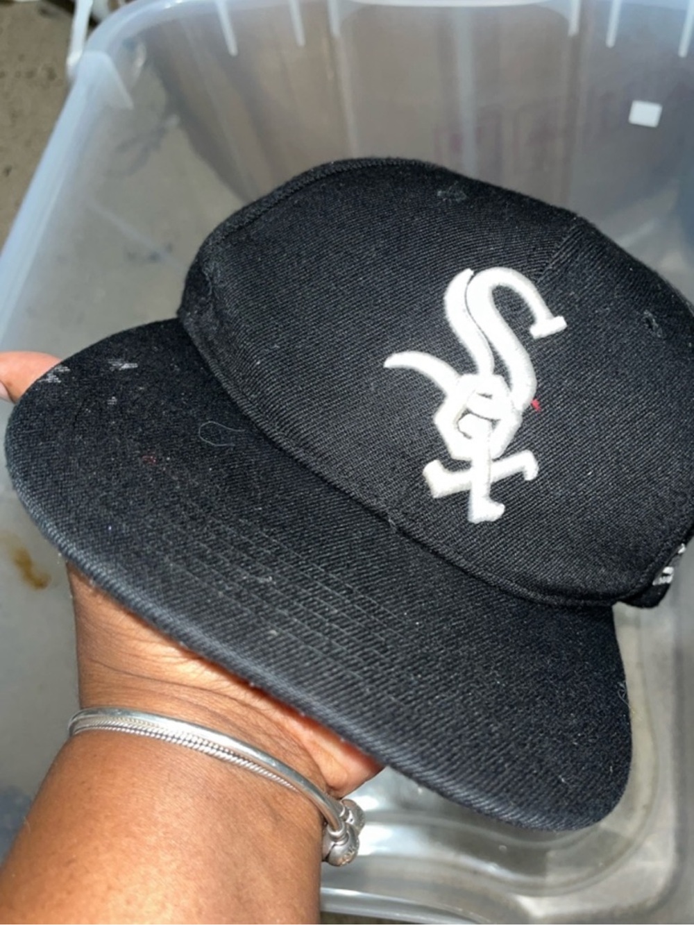 New Era Black White Chicago White Sox Fitted Cap